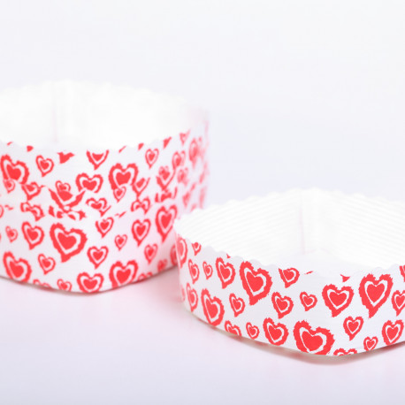 Paper baking mold Hearts