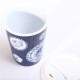 Beker coffee to go  van porselein - Dutch Design Delft - Blue