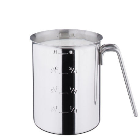 Measuring cup - 1 liter - stainless steel