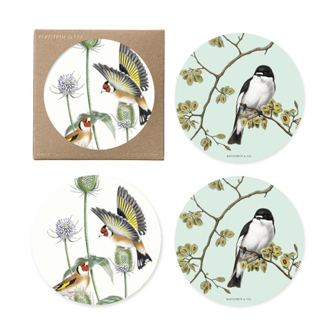 2-sided Durable Coasters - Garden Birds