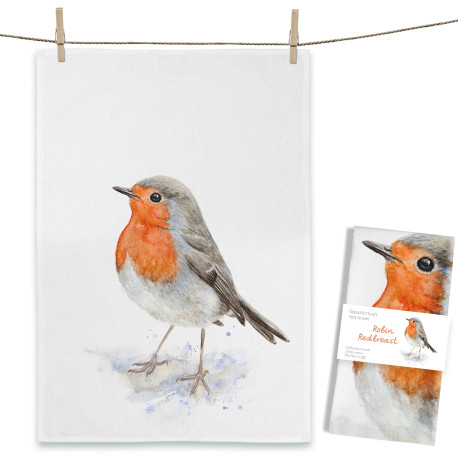 Dishcloth - Robin Redbreast