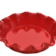 Fluted baking mold red   - 26.5 cm