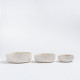 New Party  Bowl Trilogy Set - Festive White  - set of 3