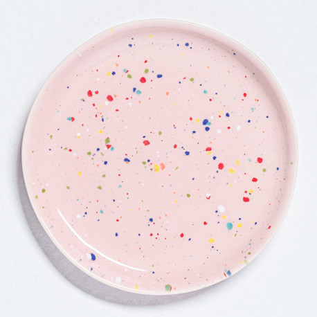 New Party  Cake Plate - Festive Pink