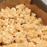 Making Christmas Crumble Bars